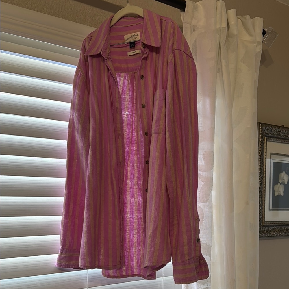 Pink Striped Shirt